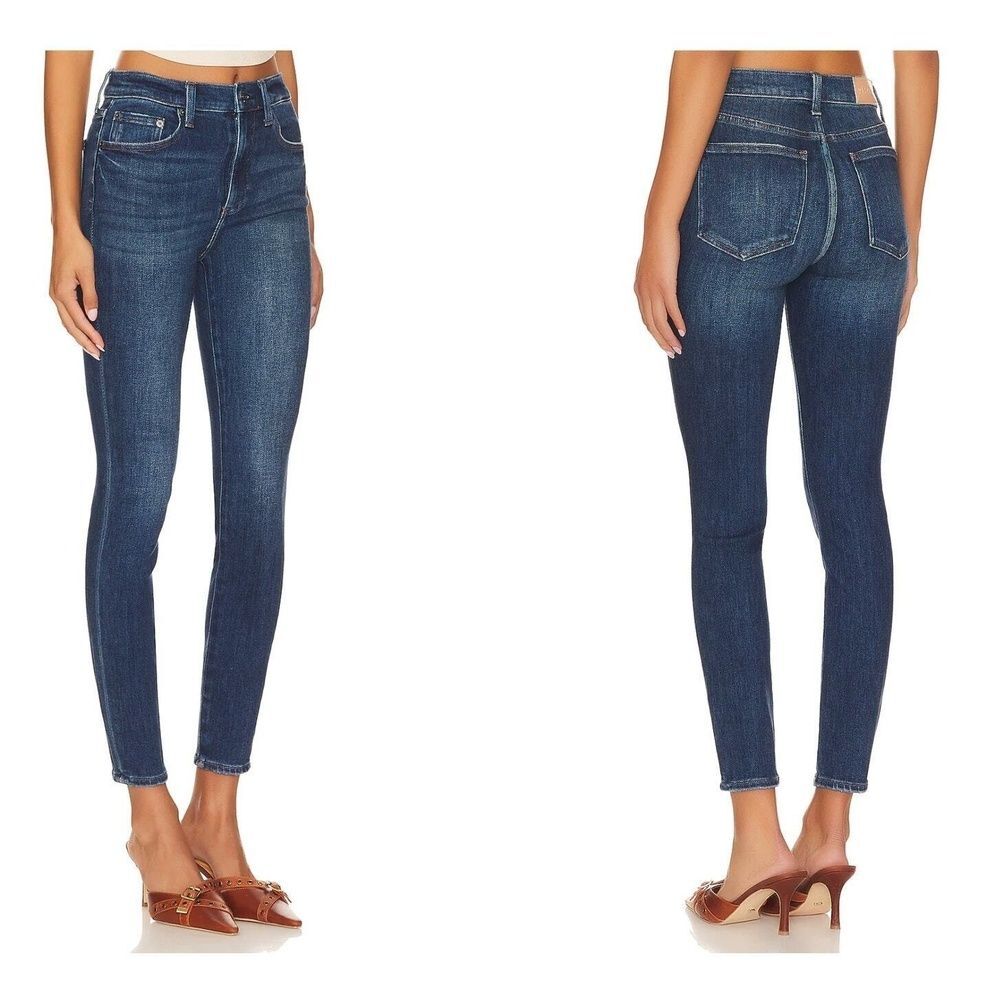 PISTOLA Ankle Skinny Jeans 28 High Rise Stretch Casual Weekend Dark Blue Aline
